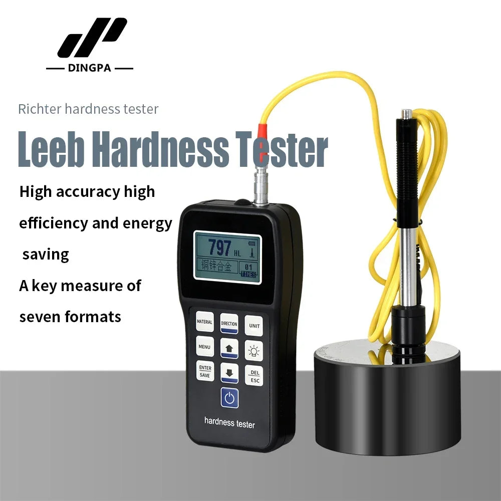 Leeb Hardness Tester Portable Rebound Meter Durometer HL、HB、HRB、HRC、HRA、HV、HS for Metal Steel HAR-100 Leeb Hardness Tester Portable Rebound Meter Durometer HL、HB、HRB、HRC、HRA、HV、HS for Metal Steel HAR-100